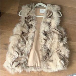 Fox Fur Vest free size